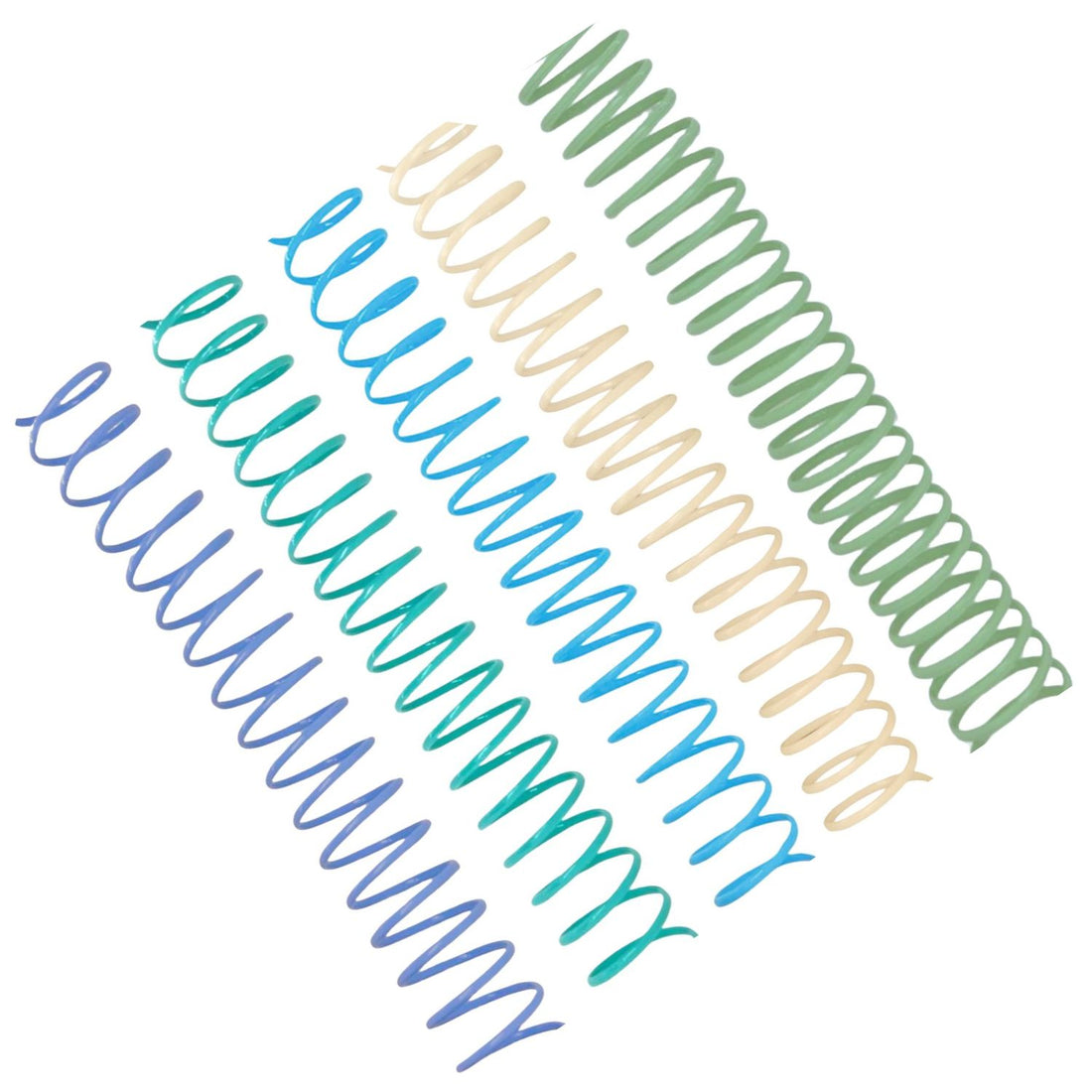 5 Espirales para Encuadernación 3:1, 25mm, Color Mixto