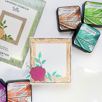 Metallic Pigment Ink Pad / Tinta Metálica Para Sellos Fools Gold Tinta para Sellos Lisa Horton Crafts