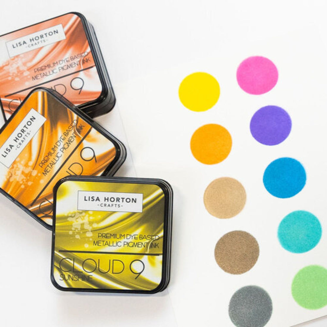 Metallic Pigment Ink Pad / Tinta Metálica Para Sellos Pumpkin Tinta para Sellos Lisa Horton Crafts