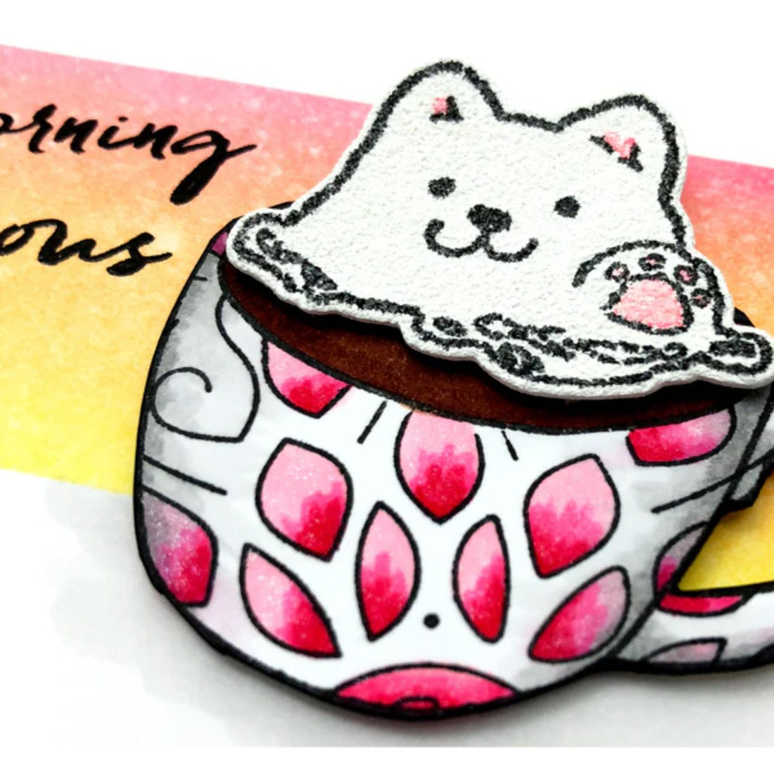 Pink Lacquer Pen / Bolígrafo De Laca Rosa Esmaltes Hero Arts