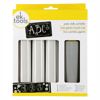 Jumbo Chalks and Holder / Sujetador de Gises y Gises Jumbo Colores y Plumones Ek Success