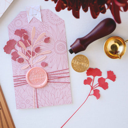 Thanks Mandala Brass Wax Seal Stamp / Sello Para Lacre Gracias Mandala Sellos Spellbinders