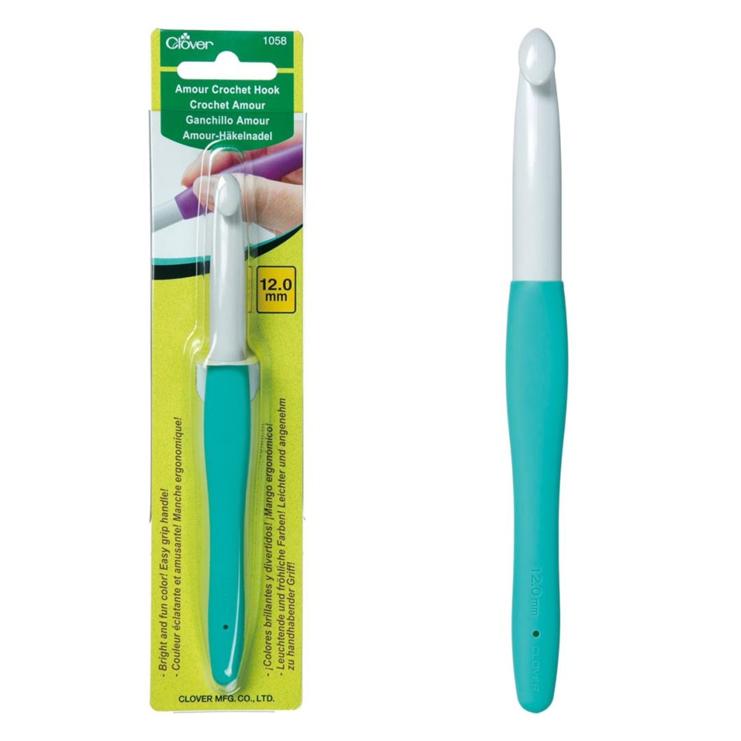 Amour Crochet Hook 12mm / Aguja de Crochet 12mm Tejido Clover