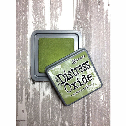 Tim Holtz Distress Oxide Peeled Paint / Cojin de Tinta Efecto Oxidado Verde Seco Tintas Ranger