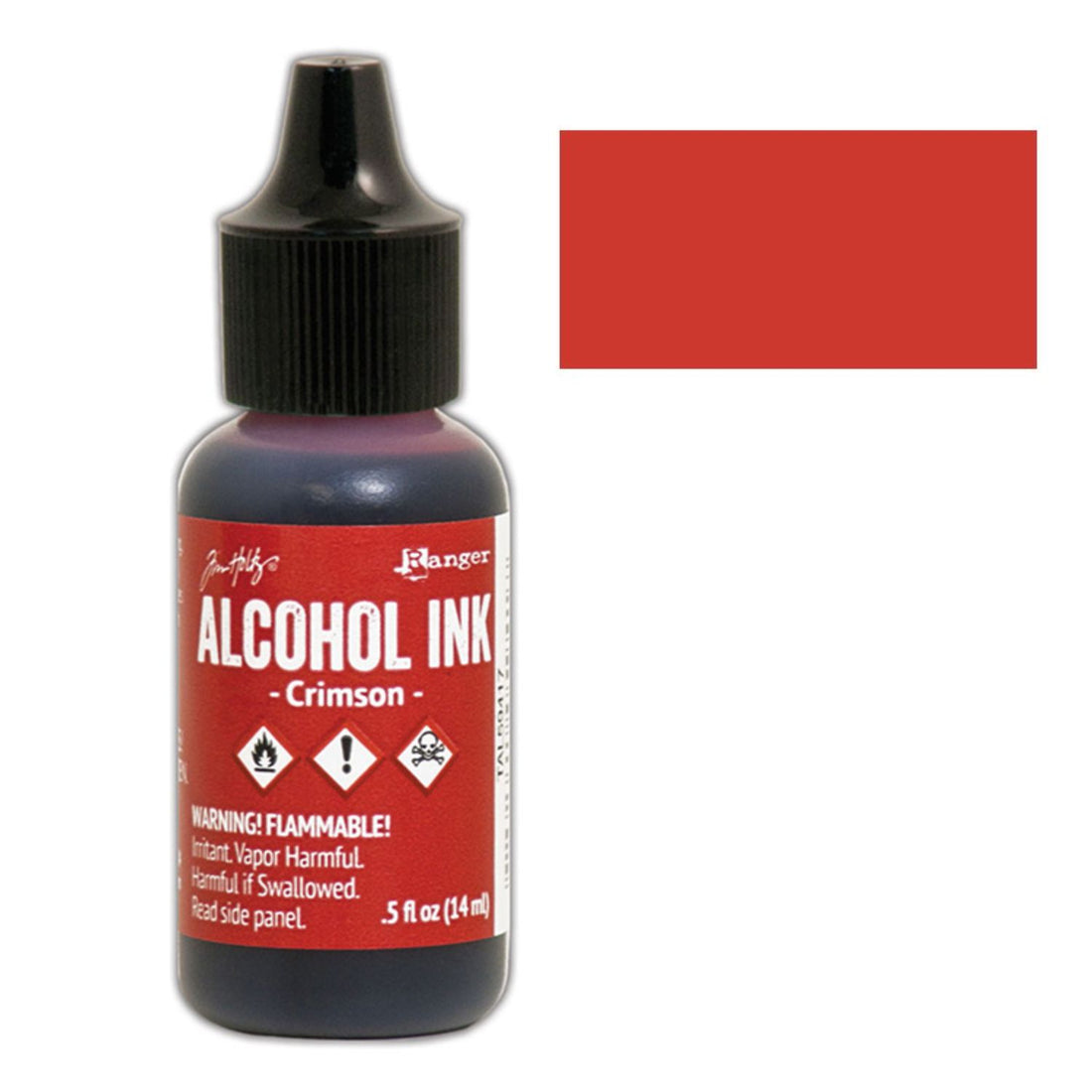 Tim Holtz Alcohol Crimson / Tinta al Alcohol CarmÃn Tintas al Alcohol Ranger