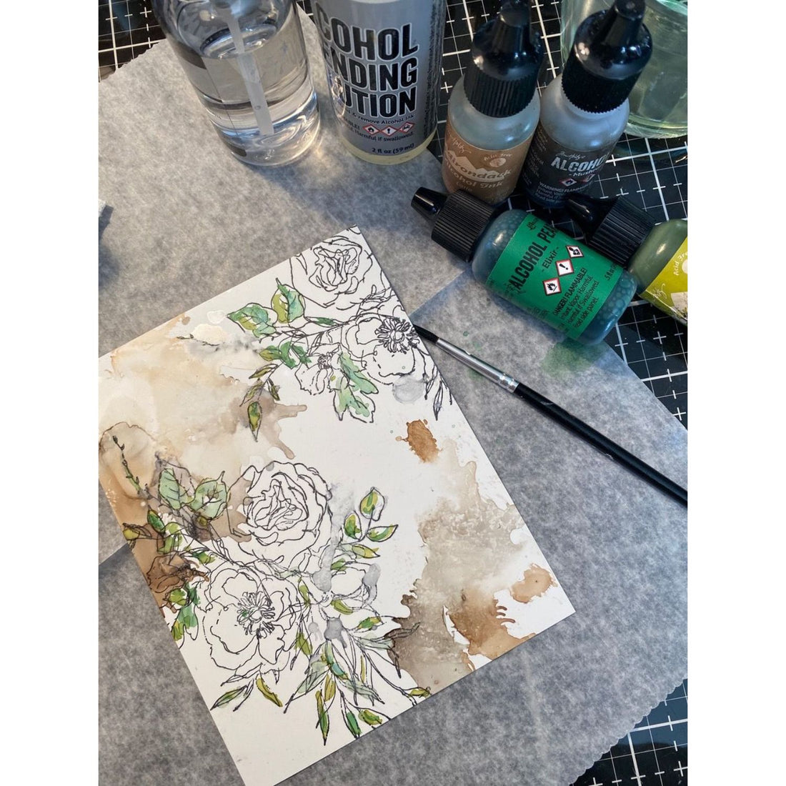 Tim Holtz Alcohol Ink Pebble / Tinta al Alcohol Arena Tintas al Alcohol Ranger