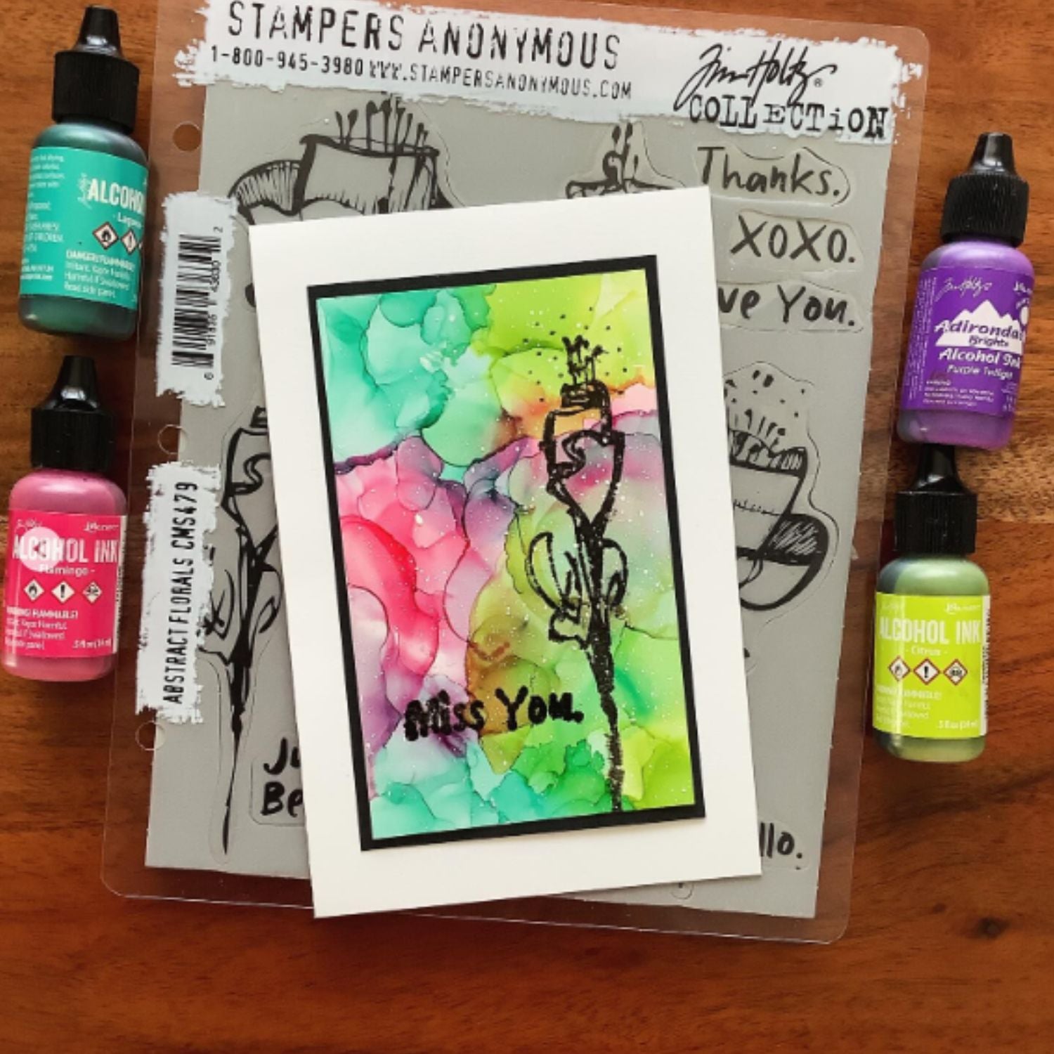 Tim Holtz Alcohol Ink Patina / Tinta al Alcohol Azul Patina Tintas al Alcohol Ranger