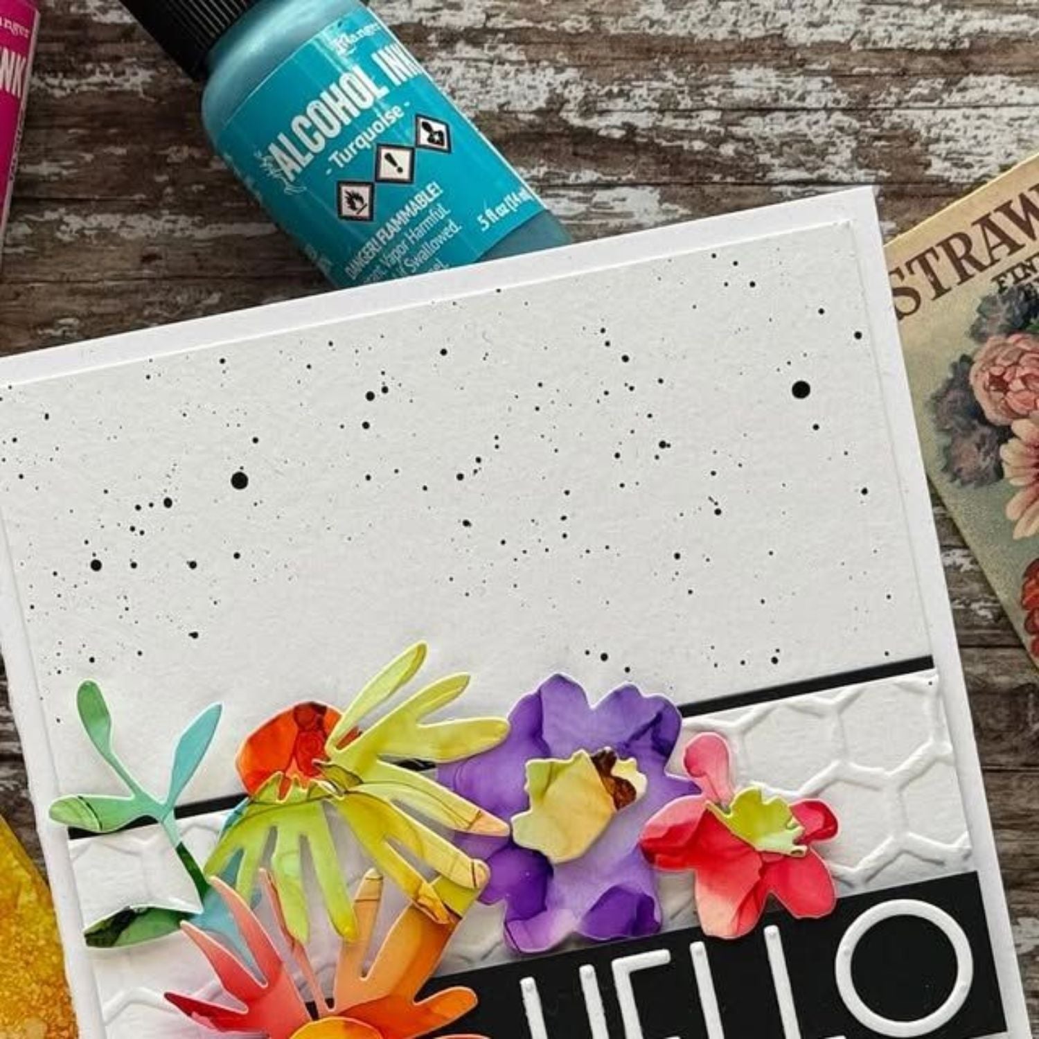 Tim Holtz Alcohol Ink Turquoise / Tinta al Alcohol Turquesa Tintas al Alcohol Ranger