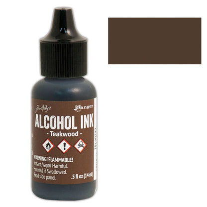 Tim Holtz Alcohol Ink Teakwood / Tinta al Alcohol Madera Tintas al Alcohol Ranger