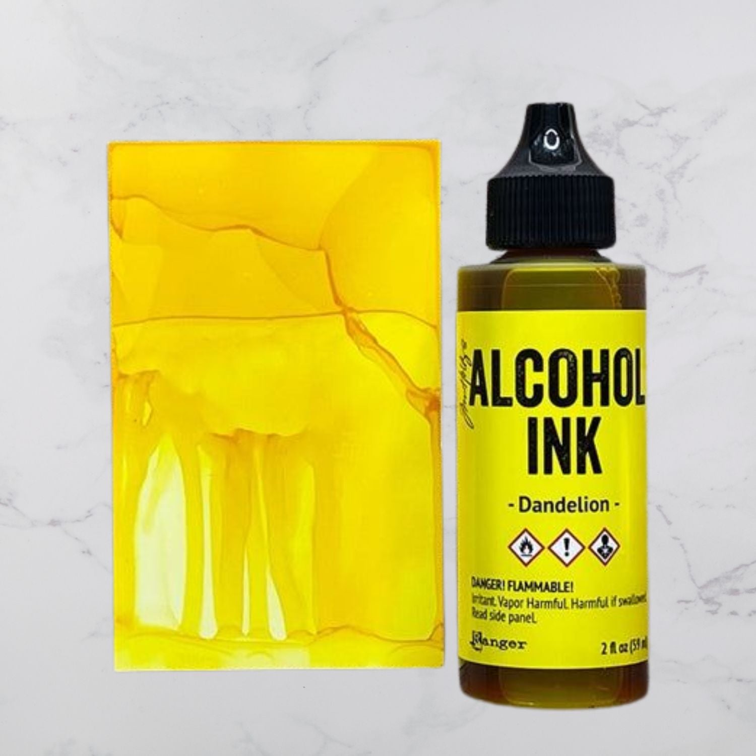 Tim Holtz Alcohol Ink Dandelion / Tinta al Alcohol Amarillo Tintas al Alcohol Ranger