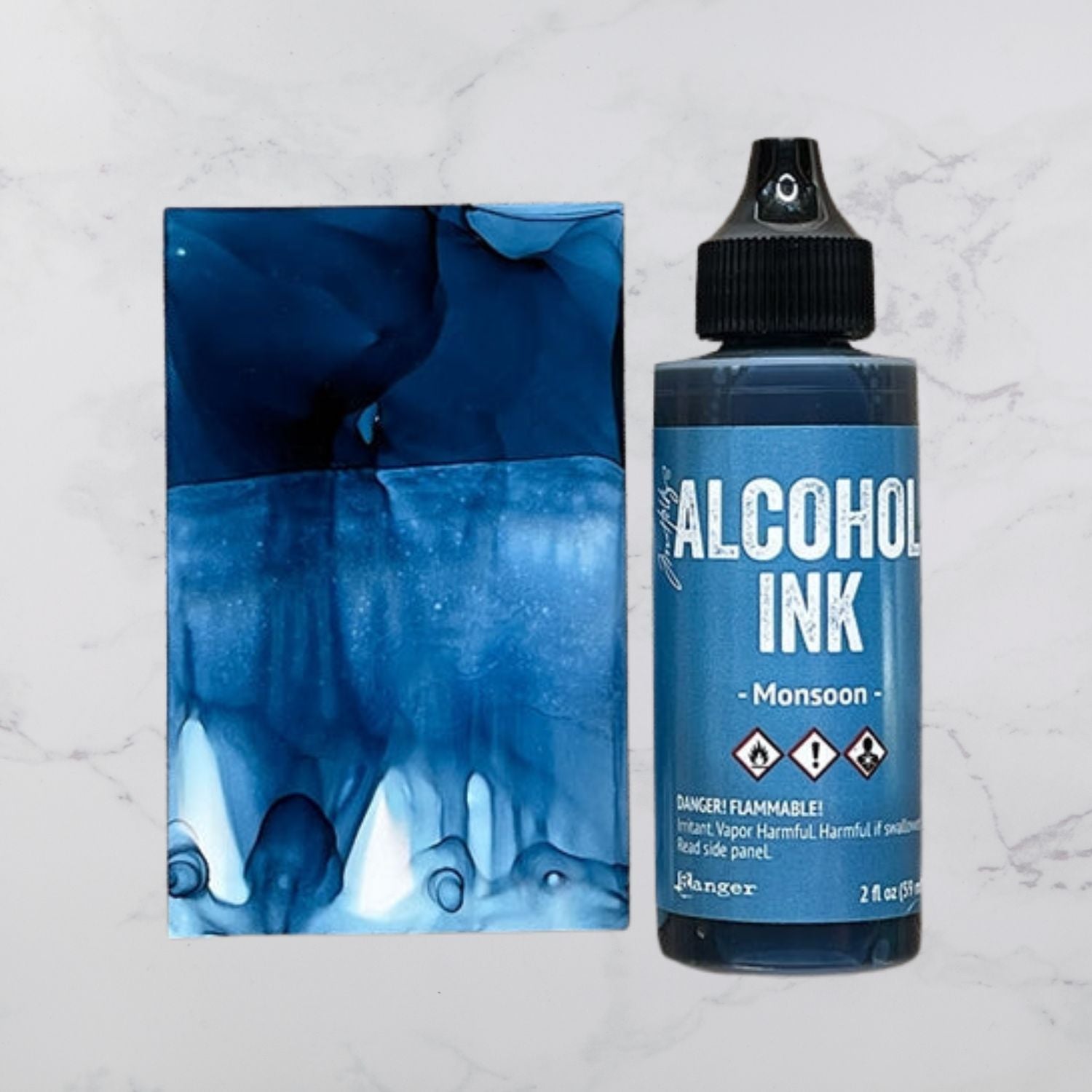 Tim Holtz Alcohol Ink Monsoon / Tinta al Alcohol Azul Tintas al Alcohol Ranger
