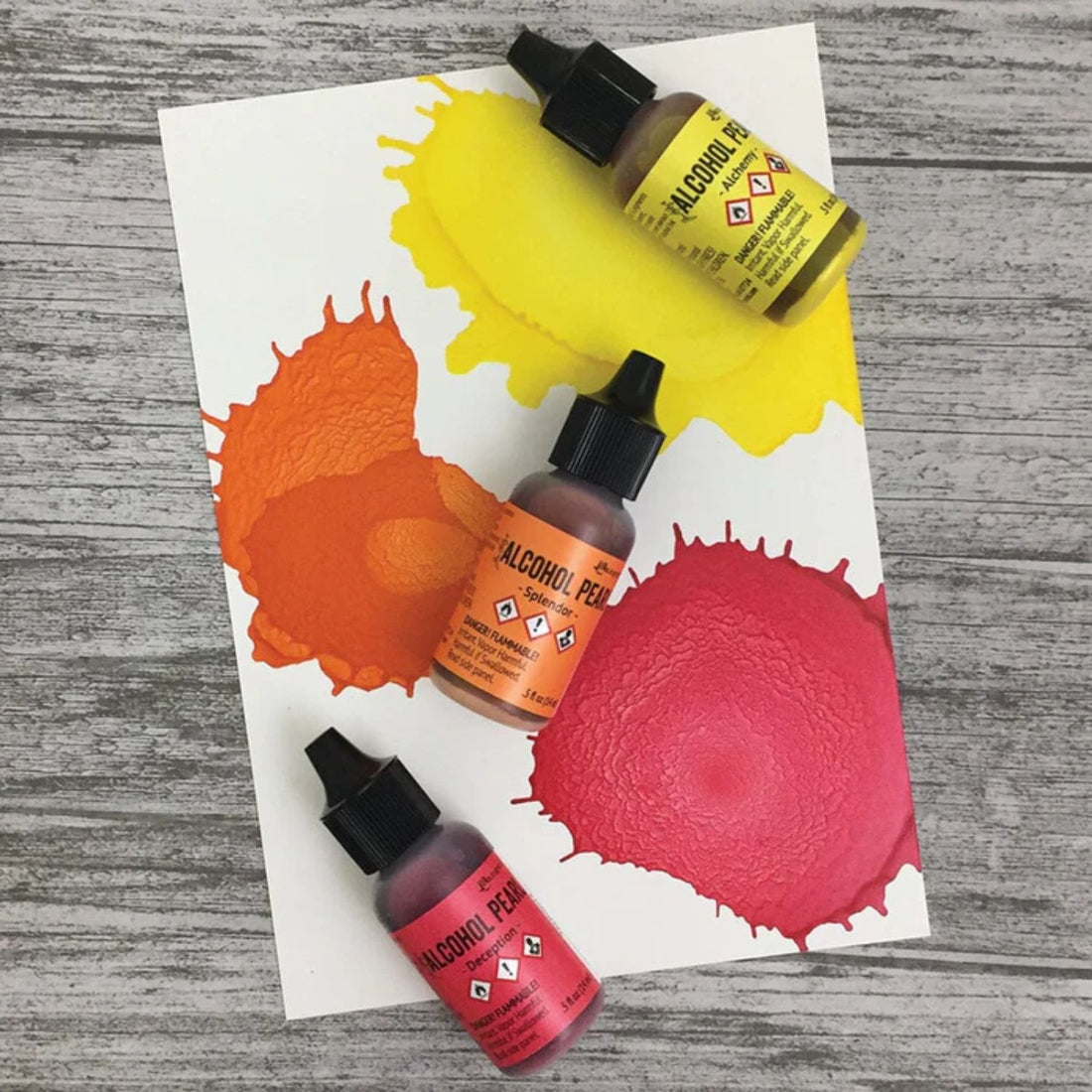 Tim Holtz Alcohol Pearls Deception / Tinta al Alcohol Aperlada Rojo Tintas al Alcohol Ranger