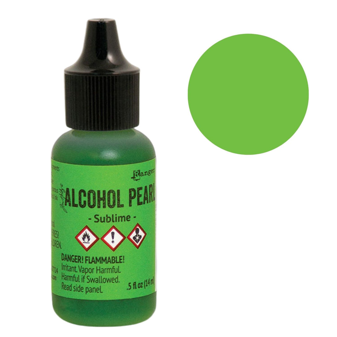 Tim Holtz Alcohol Pearls Sublime / Tinta al Alcohol Aperlada Verde Claro Tintas al Alcohol Ranger