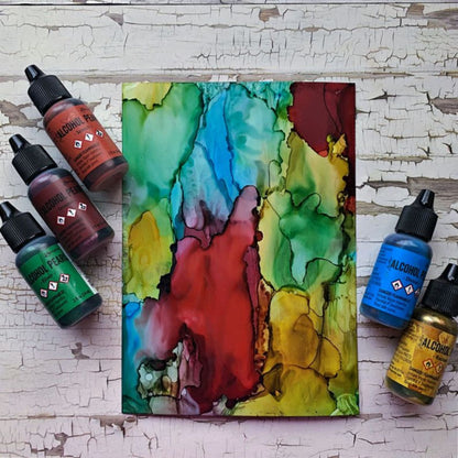 Tim Holtz Alcohol Pearls Intense / Tinta al Alcohol Aperlada Rojo Intenso Tintas al Alcohol Ranger