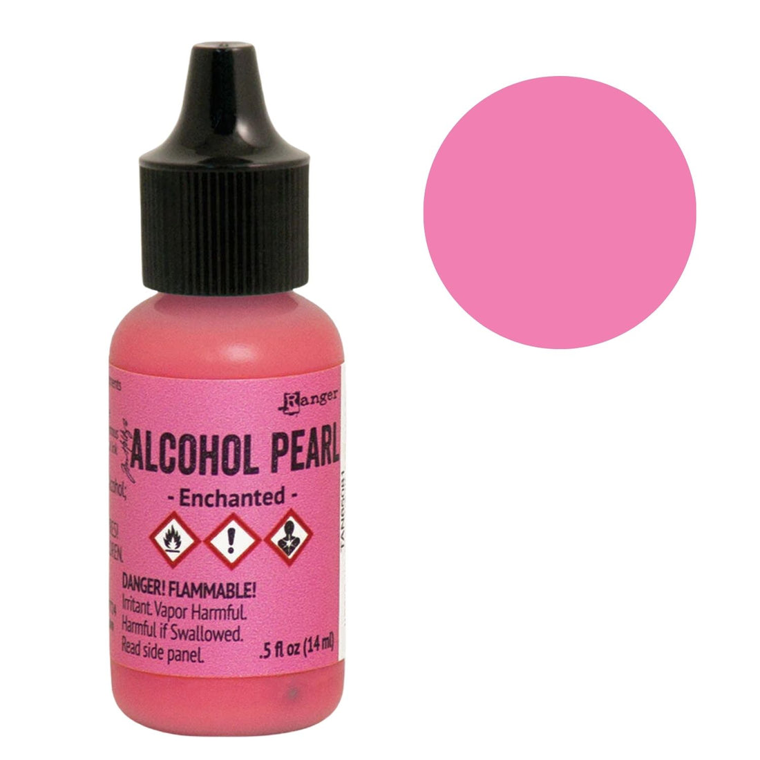 Tim Holtz Alcohol Pearls Enchanted / Tinta al Alcohol Aperlada Rosa Encanto Tintas al Alcohol Ranger