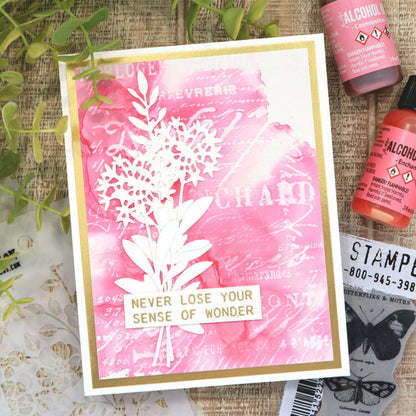 Tim Holtz Alcohol Pearls Enchanted / Tinta al Alcohol Aperlada Rosa Encanto Tintas al Alcohol Ranger