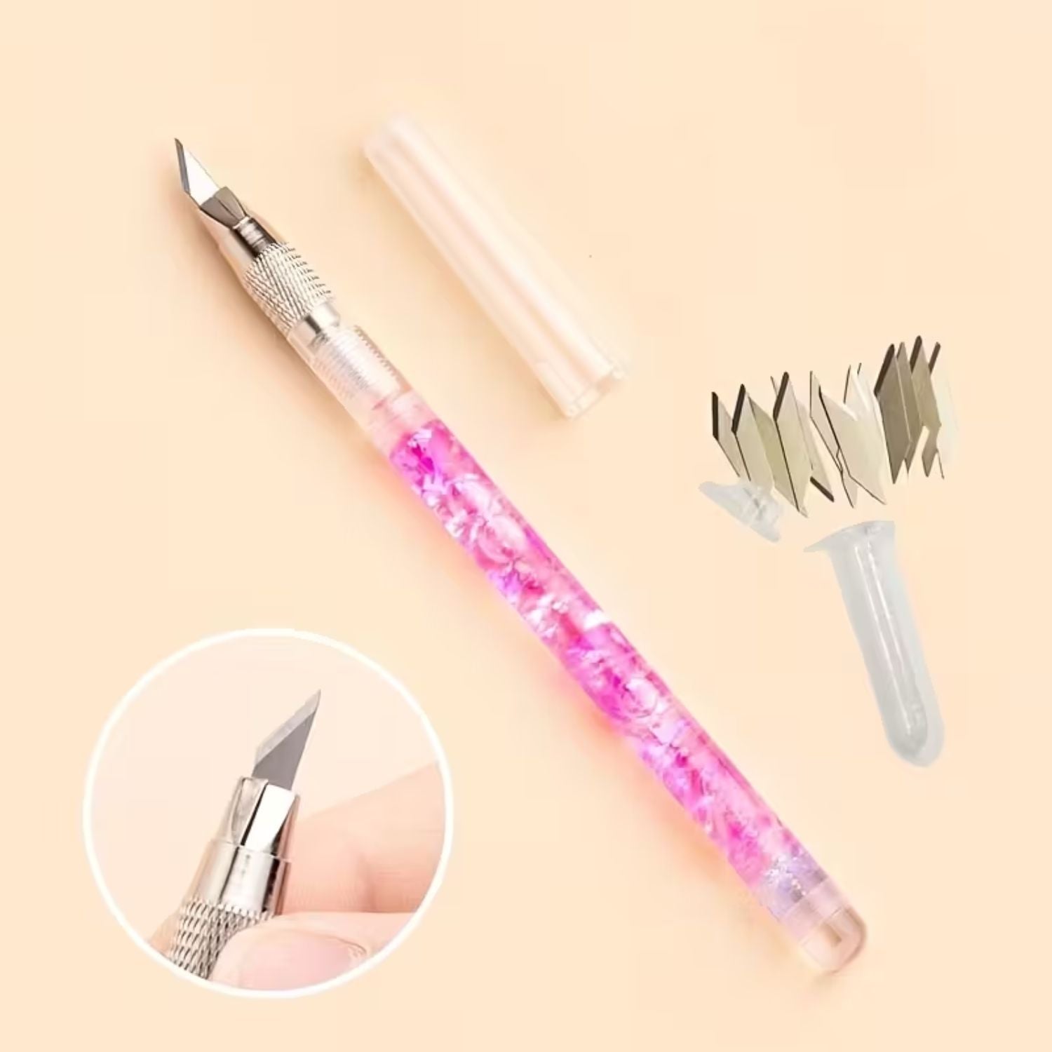 Pluma de Corte Pink Shake Tijeras / Cutters Hobbees