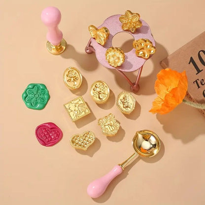 Set De 10 Sellos Económicos para Lacre Sellos Hobbees