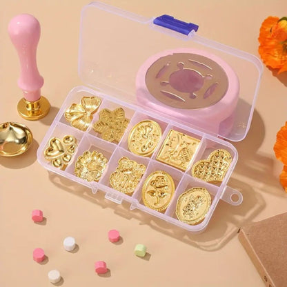 Set De 10 Sellos Económicos para Lacre Sellos Hobbees