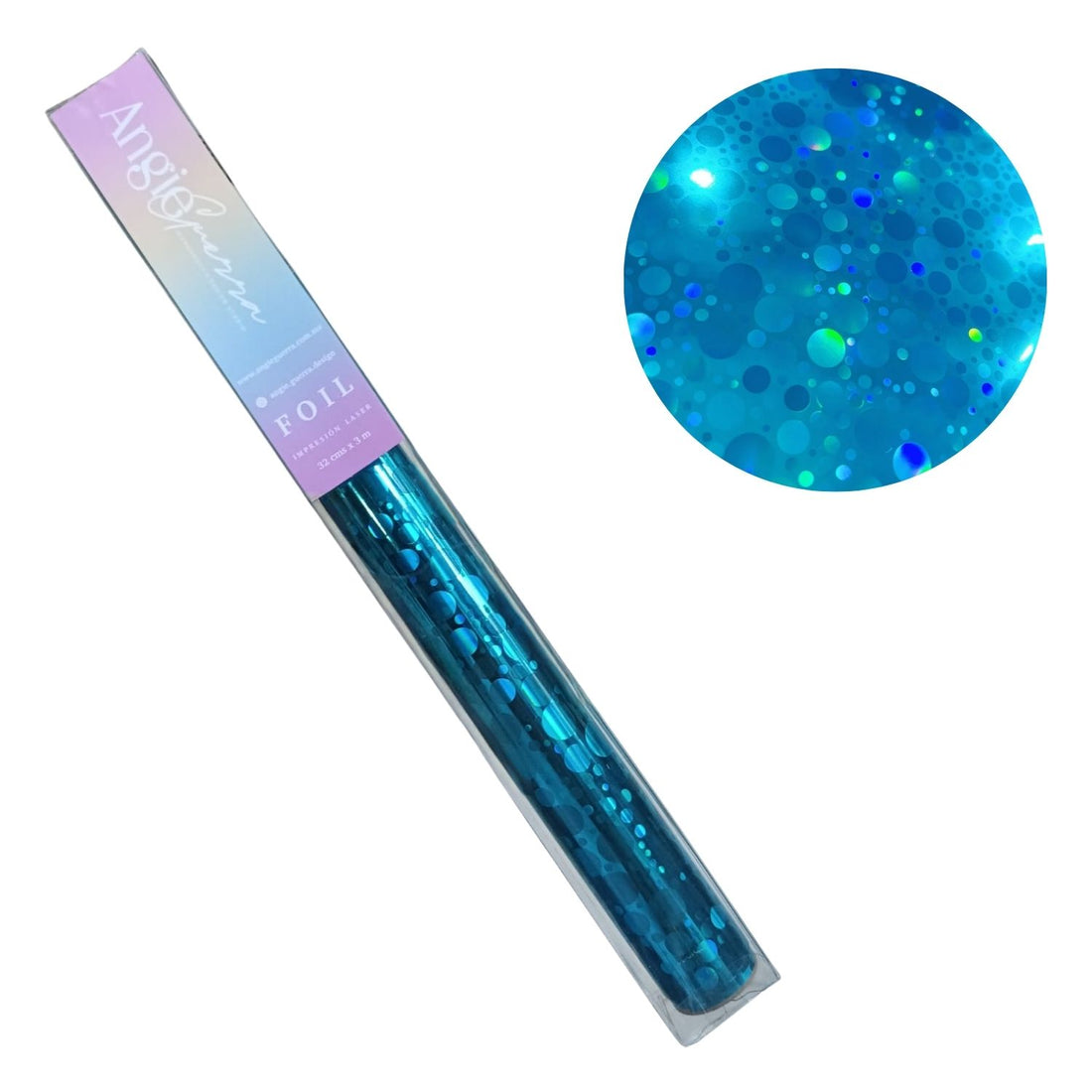 Foil Para Tinta Toner Blue Dots 3m Foil Reactivo Angie Guerra
