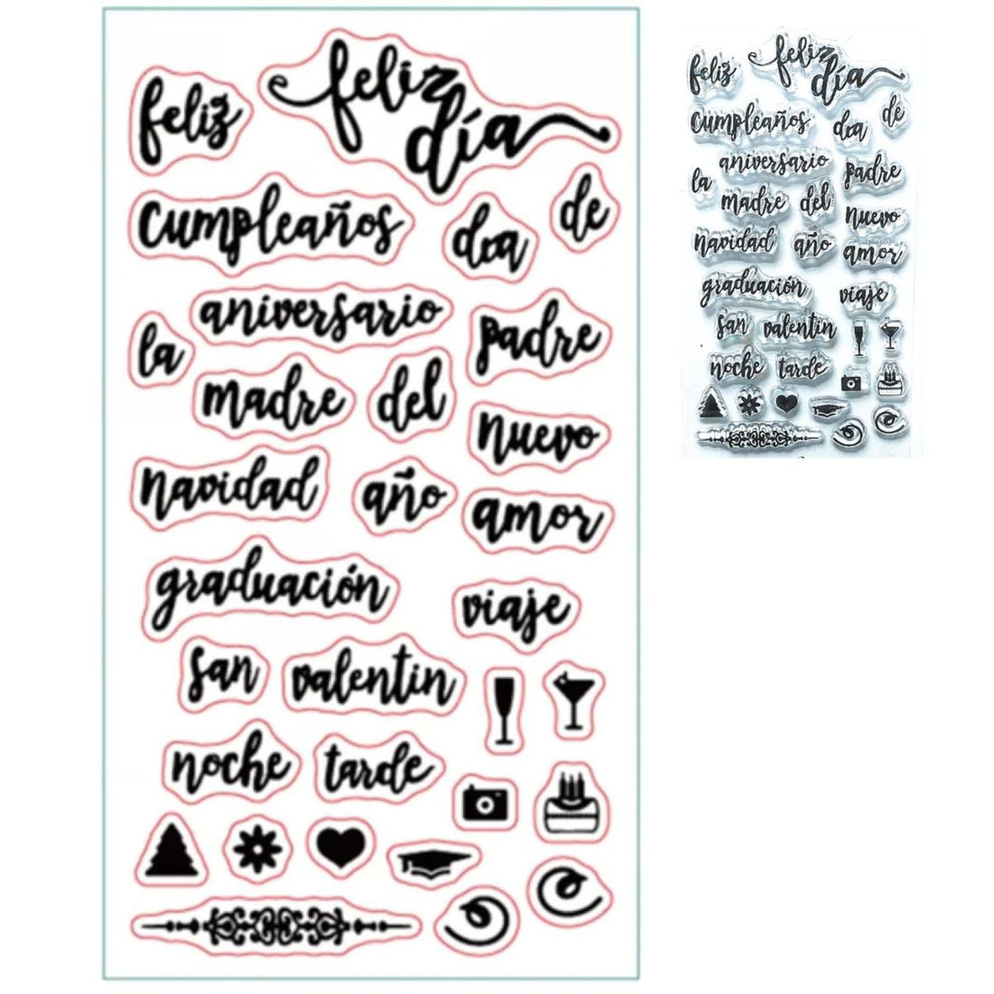 Set De Sellos Feliz Día &amp; Celebraciones