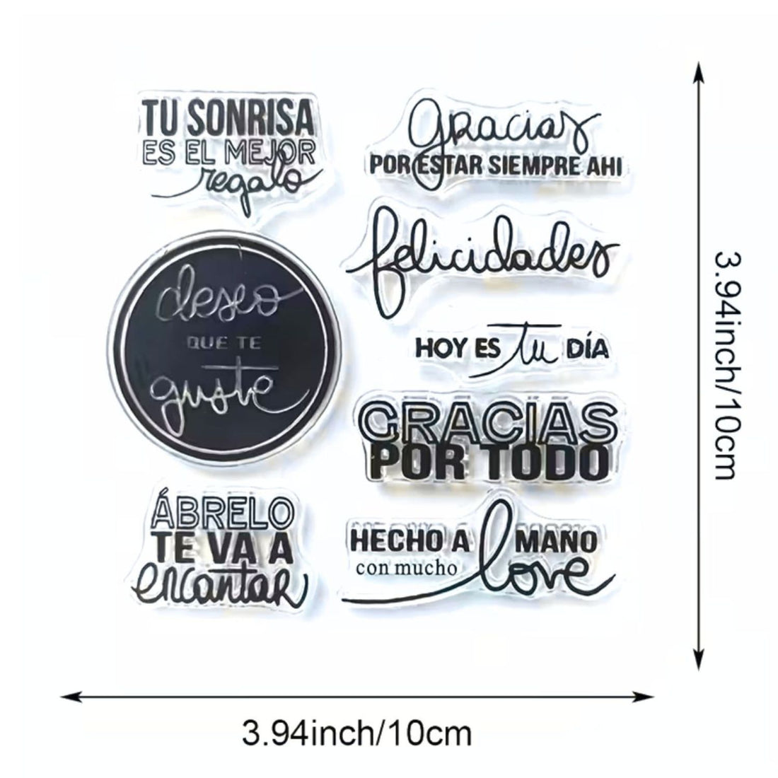 Set De Sellos Deseo Que Te Guste &amp; Frases