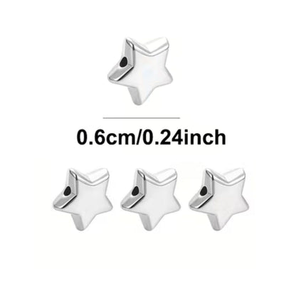 50 Cuentas Estrellas Para Charms Y Joyeria Accesorios Hobbees