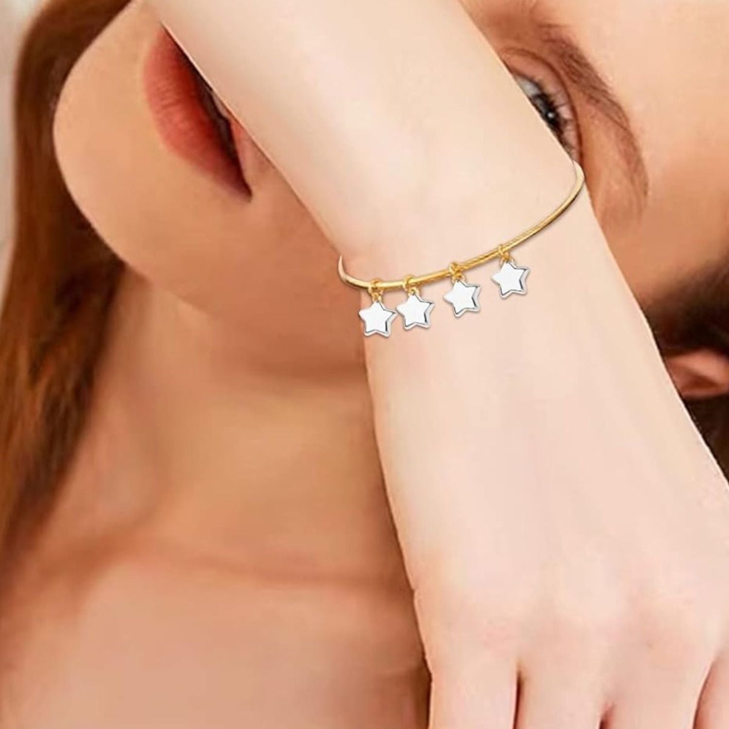 50 Cuentas Estrellas Para Charms Y Joyeria Accesorios Hobbees