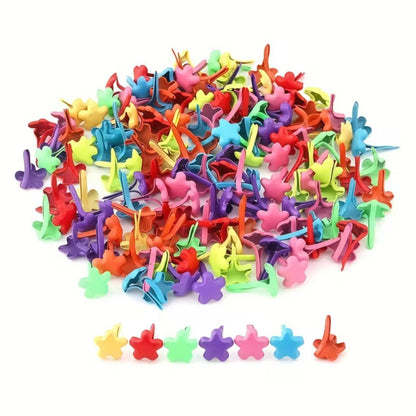 25 Brads De Florecitas De Colores Adornos / Embellishments Hobbees