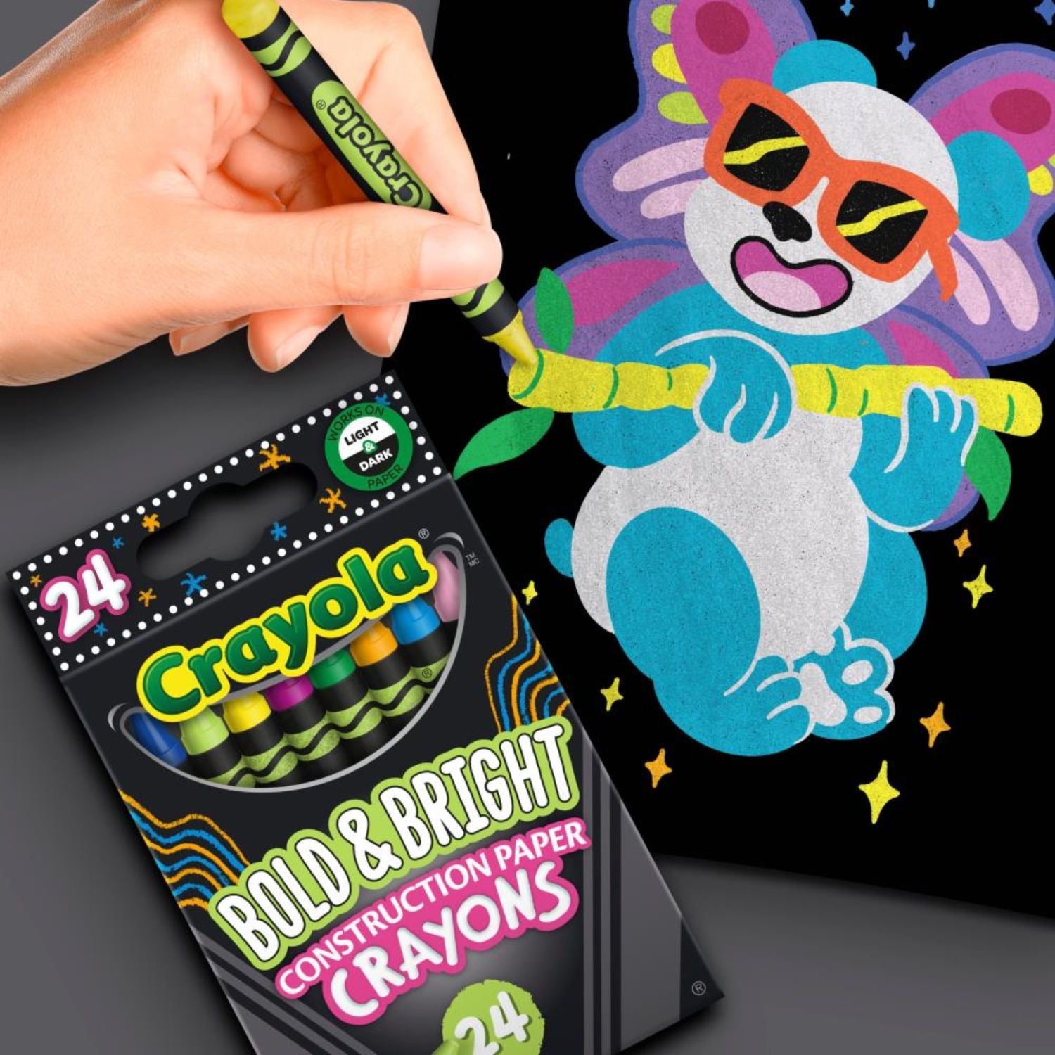 Construction Crayons Bold &amp; Bright / Crayones De Construcción Brillantes Crayones Crayola