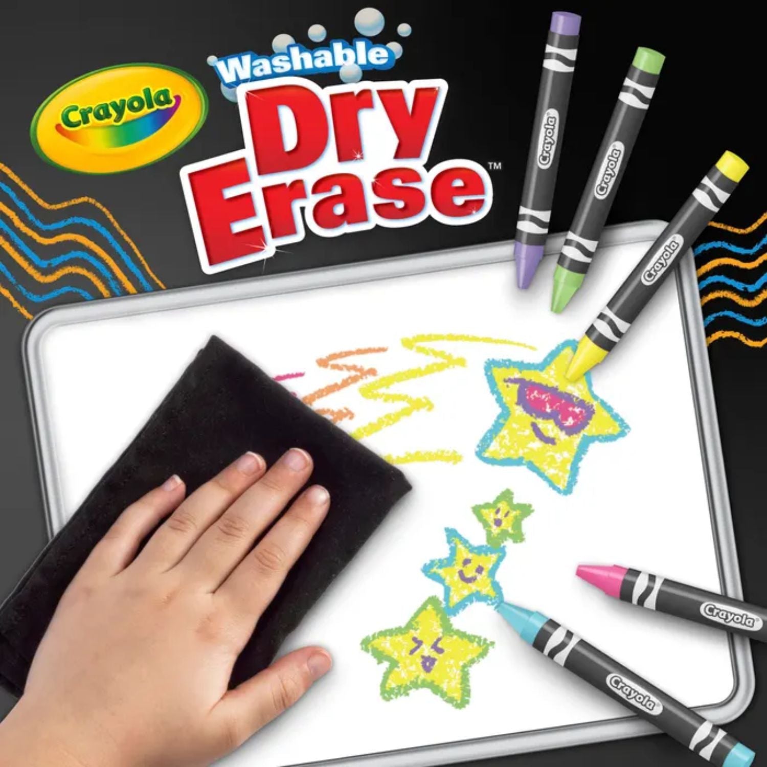 Washable Dry-Erase Crayons / 8 Crayones Borrables Brilantes Crayones Crayola