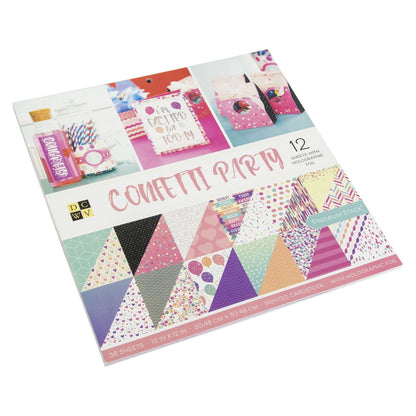 Confetti Party Holographic Foil Paper 12" / Block de Papel Doble Cara Confetti Holográfico Papel DCWV