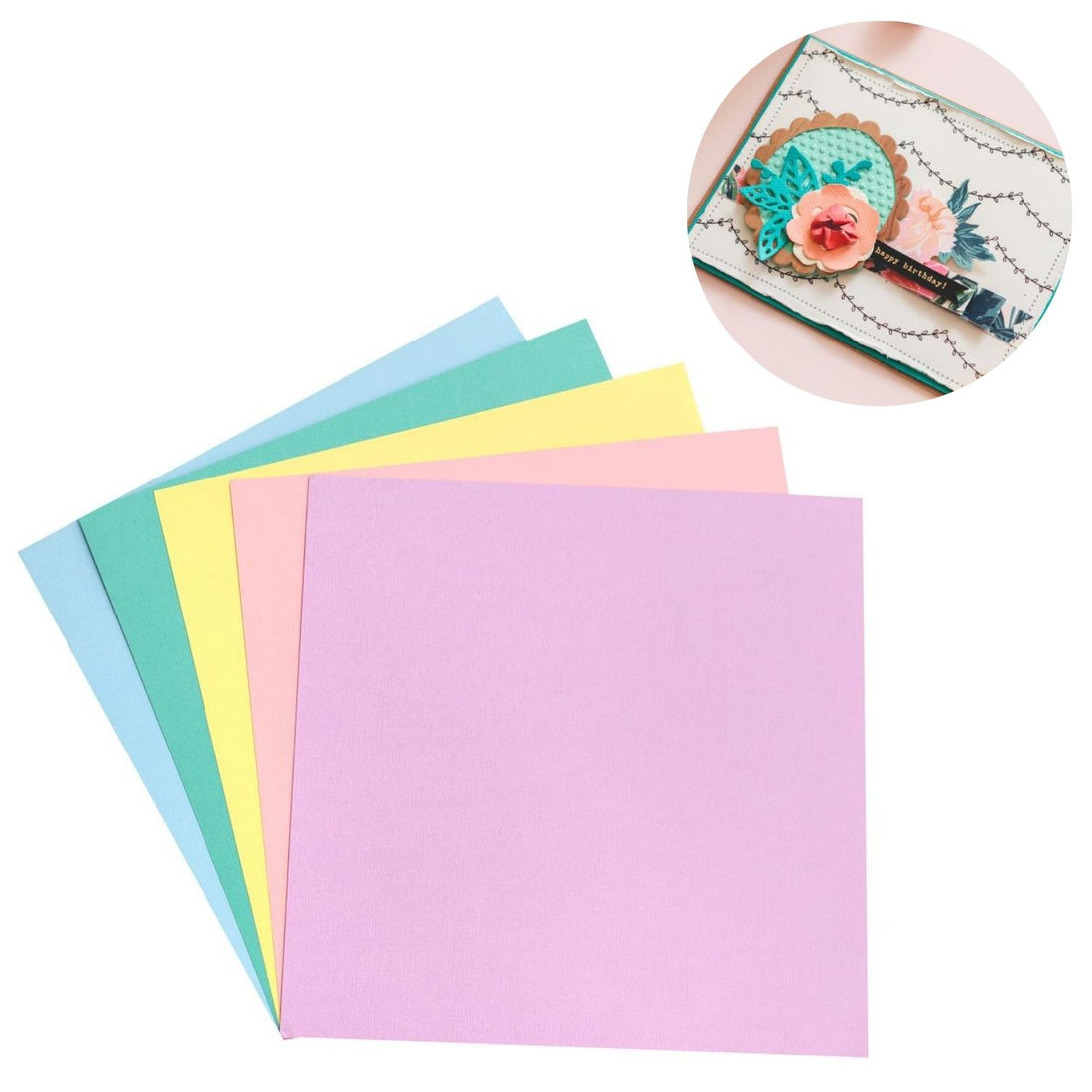 Pastel Cardstock / Block de Cartulina Colores Pastel Papel American Crafts