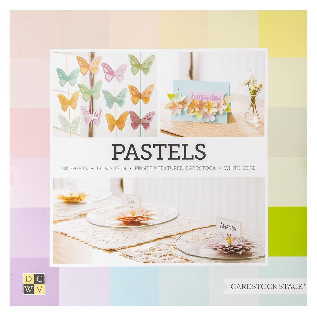 Cardstock Pastels 12" / Block de Cartulina Colores Pastel Papel DCWV