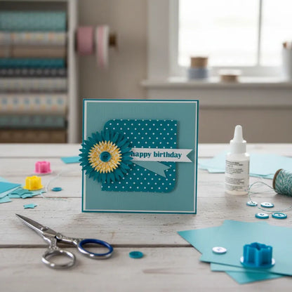 Fourz Cardstock Whirlpool / Cartulina Color Azul Verdoso 30.5 cm Papel, Hojas Sueltas Bazzill