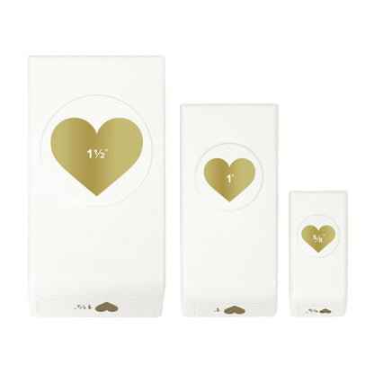 Layering Punches Hearts / 3 Perforadoras de Corazones Perforadoras We R Memory Keepers