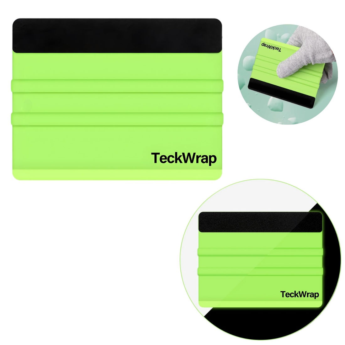 Glow in the Dark Squeegee / Espátula Para Vinil Que Brilla en la Obscuridad Herramientas Teckwrap