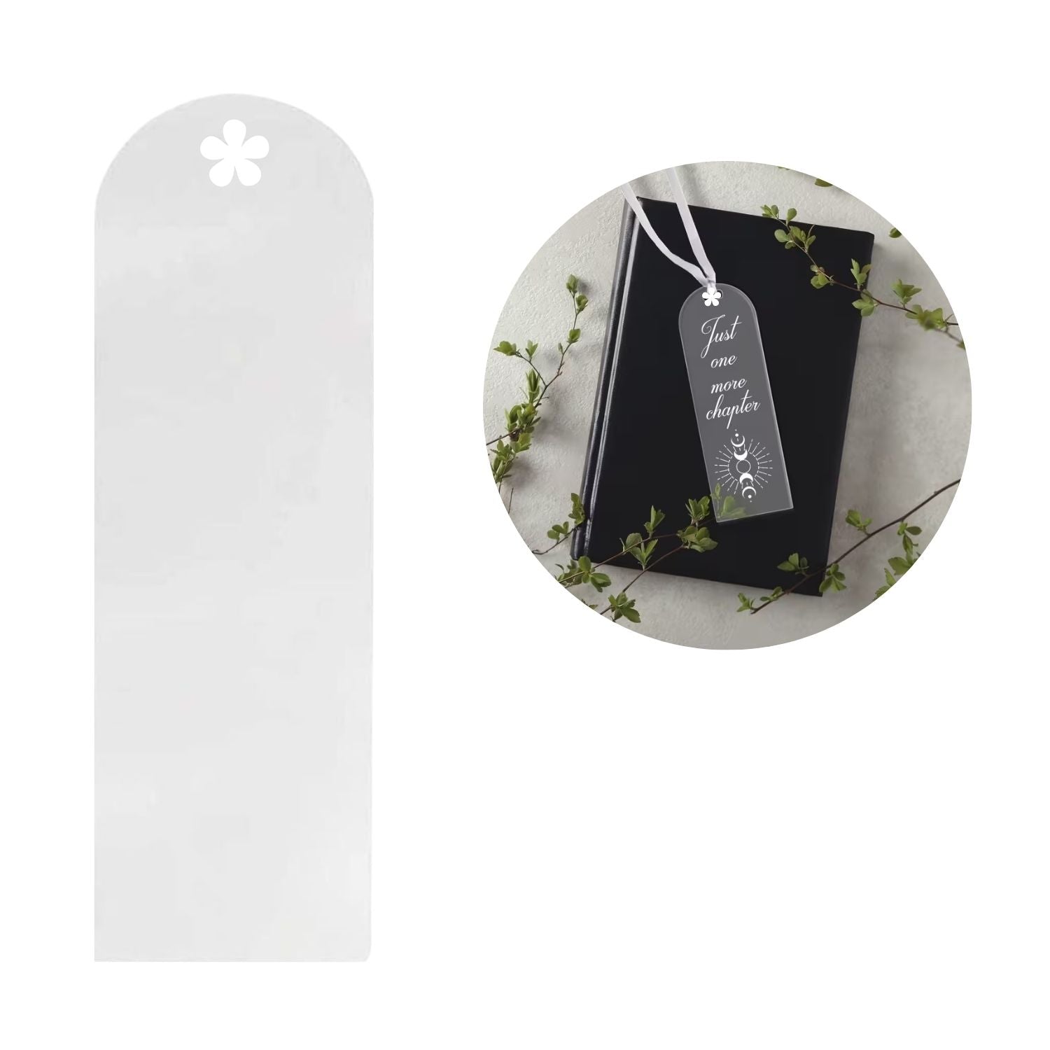 Flower Bookmark / 5 Acrílicos De Flor Para Separadores de Libros Accesorios Teckwrap