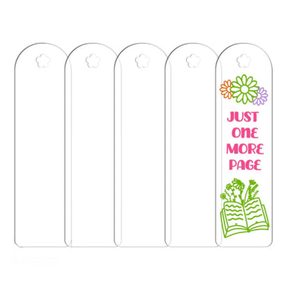 Flower Bookmark / 5 Acrílicos De Flor Para Separadores de Libros Accesorios Teckwrap
