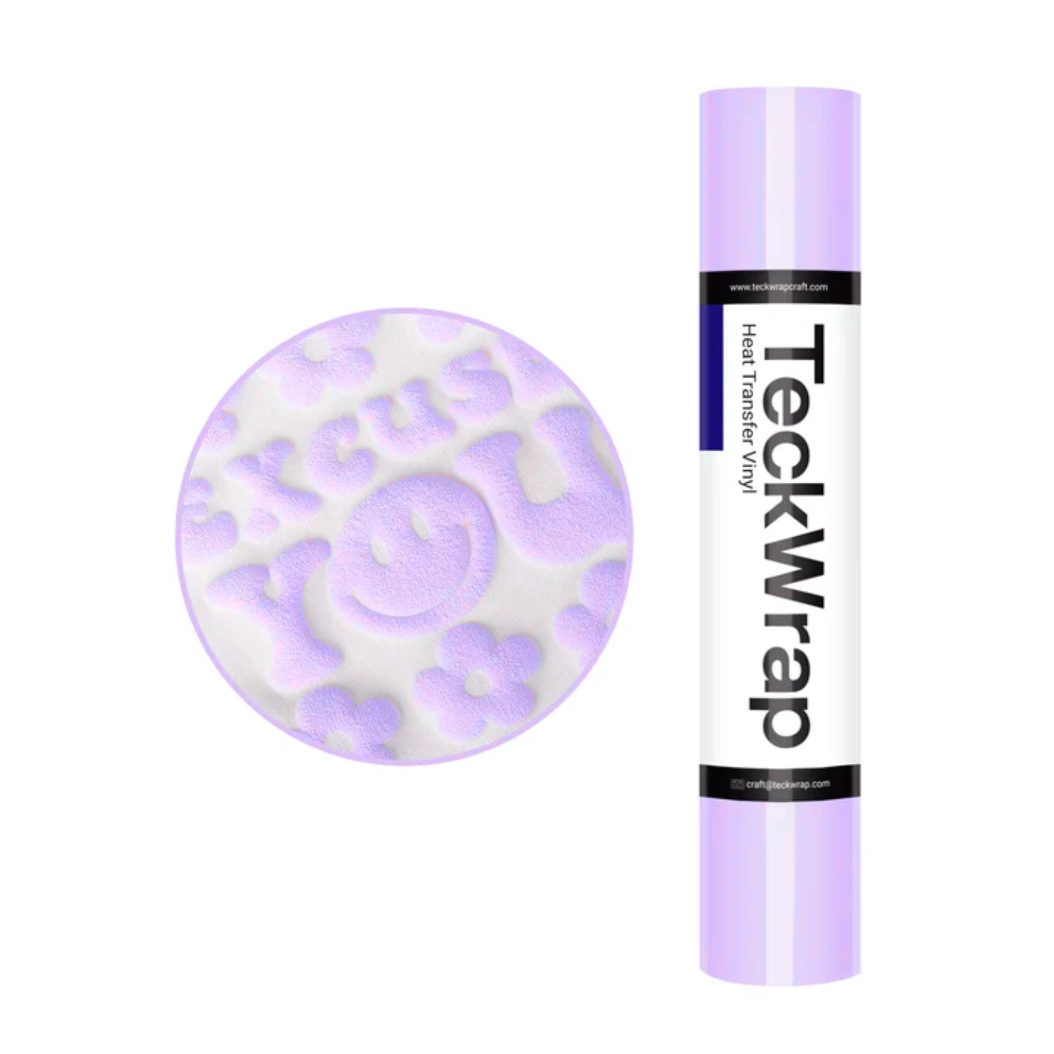 Puff HTV Lilac / Vinil Termoadhesivo Puff 3D Lila Viniles Teckwrap