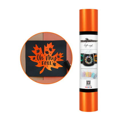 Metallic Satin Chrome Cayenne Orange Vinyl / Vinil Adhesivo Satin Naranja Viniles Teckwrap
