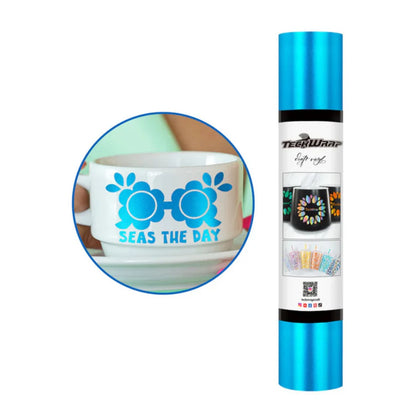 Metallic Satin Chrome Cool Blue Vinyl / Vinil Adhesivo Satin Azul Frío Viniles Teckwrap