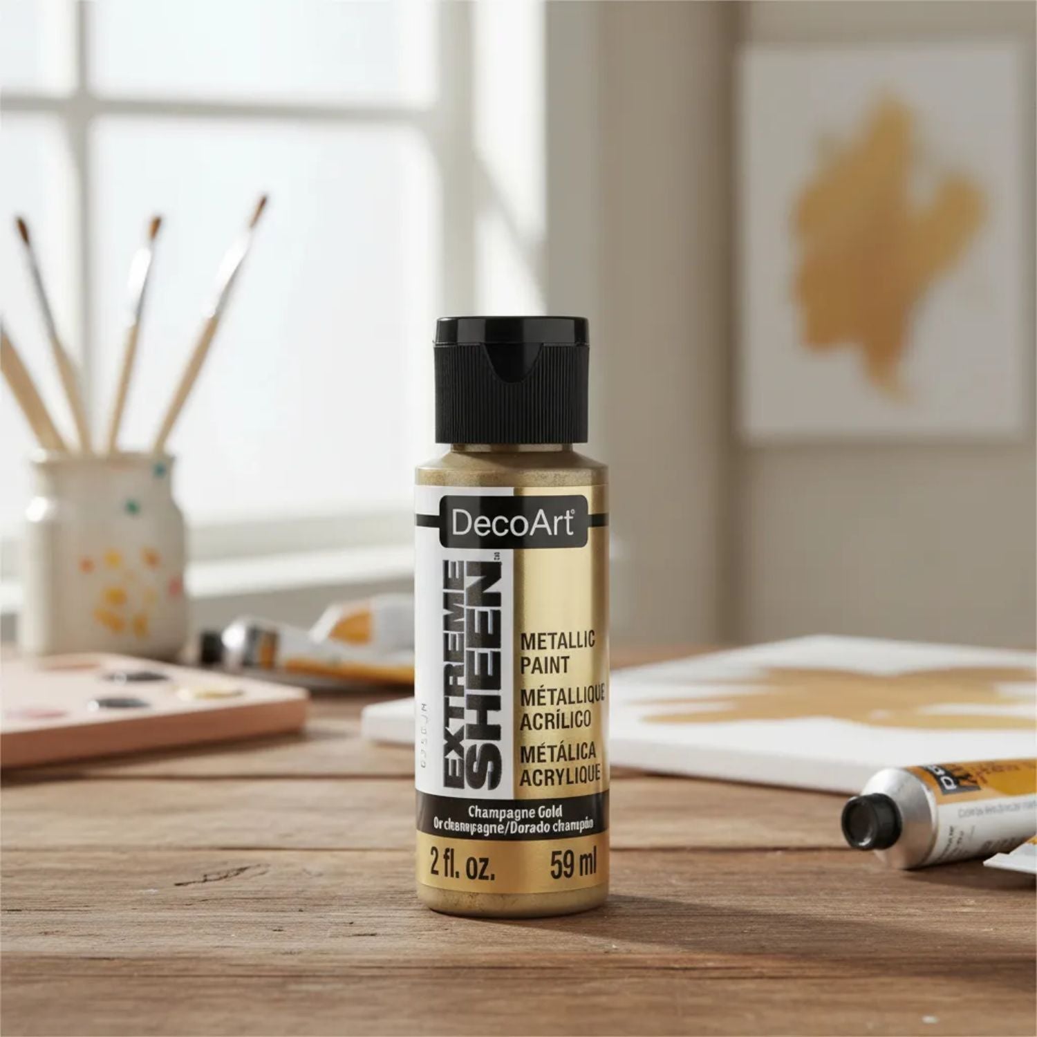 Champagne Gold Extreme Sheen / Pintura Acrílica Dorado Champagne Acrìlicos DecoArt
