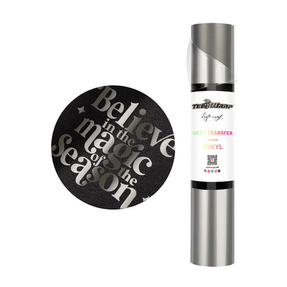 Simple Gray Metallic Pearlescent HTV / Vinil Termoadhesivo Perlado Metálico Gris Viniles Teckwrap