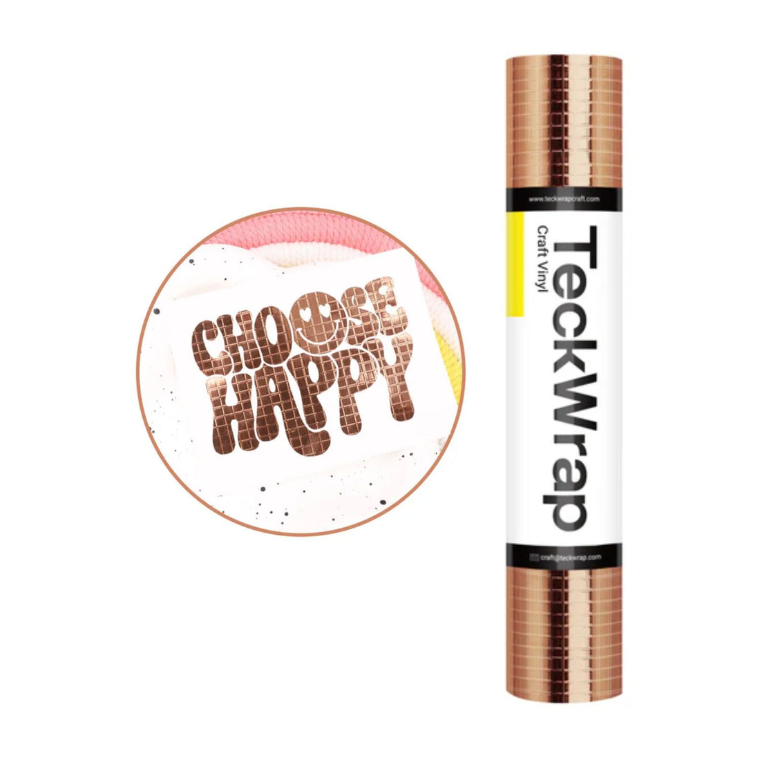 Mosaic Metallic Rose Gold Vinyl / Vinil Adhesivo Metálico Mosaico Oro Rosa Viniles Teckwrap