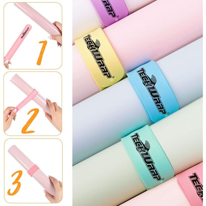 Silicone Slap Bracelets / Brazaletes Pastel Sujeta Rollos Almacenamiento y Organización Teckwrap
