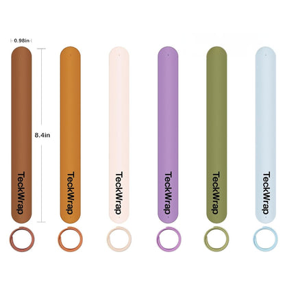 Morandi Silicone Slap Bracelets / Brazaletes Sujeta Rollos Neutros Almacenamiento y Organización Teckwrap