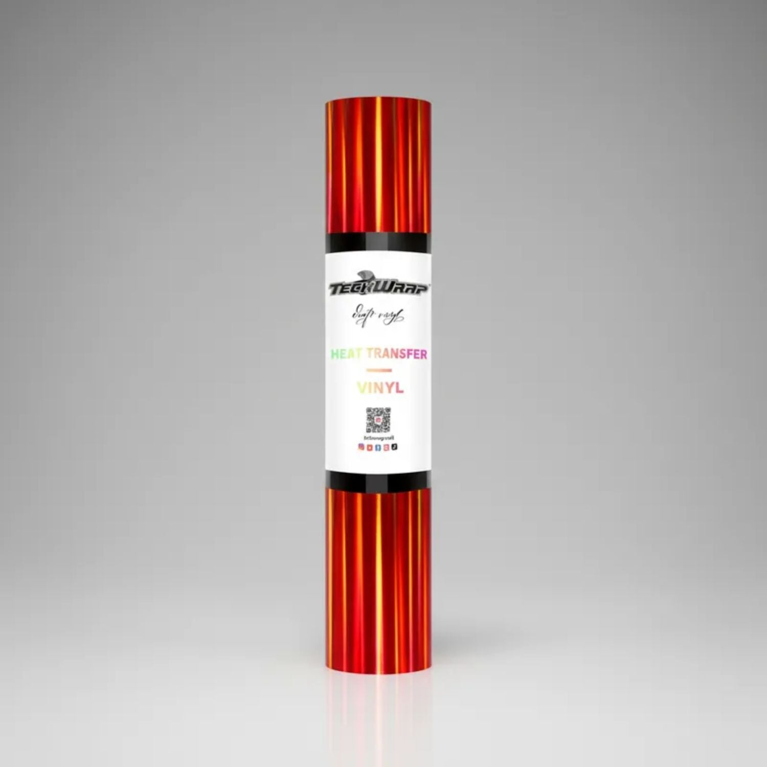 Soft Holo Flame Red HTV / Vinil Termoadhesivo Holográfico Flama Roja Viniles Teckwrap