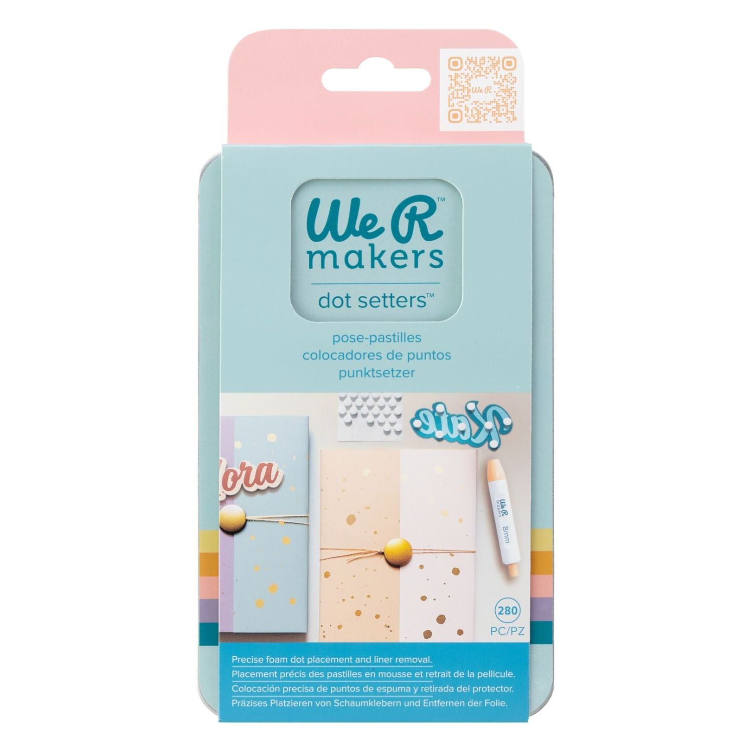 Foam Dot Setter Kit / Kit Fijador De Puntos De Espuma Adhesivos / Pegamentos We R Makers
