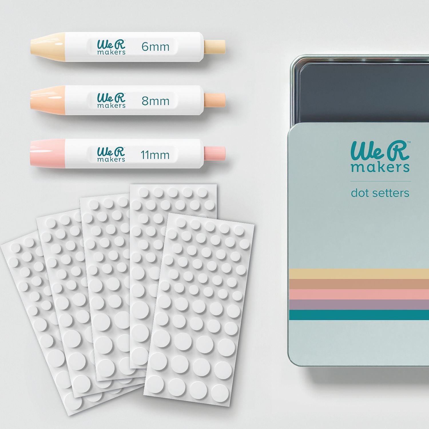 Foam Dot Setter Kit / Kit Fijador De Puntos De Espuma Adhesivos / Pegamentos We R Makers